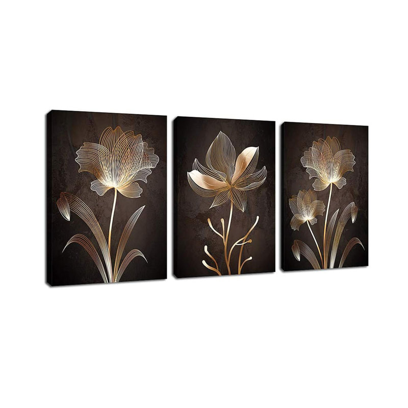 3 Piece Wrapped Canvas Wall Art