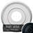 Endurathane Bradford Ceiling Medallion, 12 1/2"OD x 3 7/8"ID x 3/4"P (Fits Canopies up to 6 5/8"), Hand-Painted Night Shade Finish-73157493