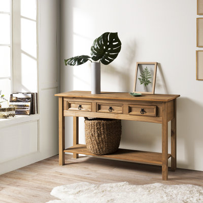 Dinnington 47.99'' Solid Wood Console Table