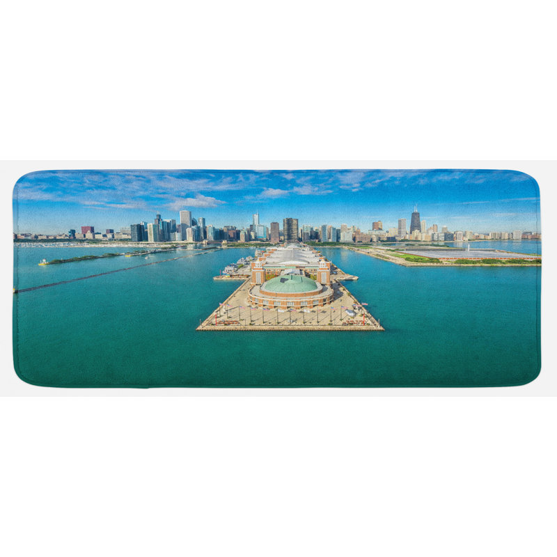 Tapis de cuisine Chicago Skyline
