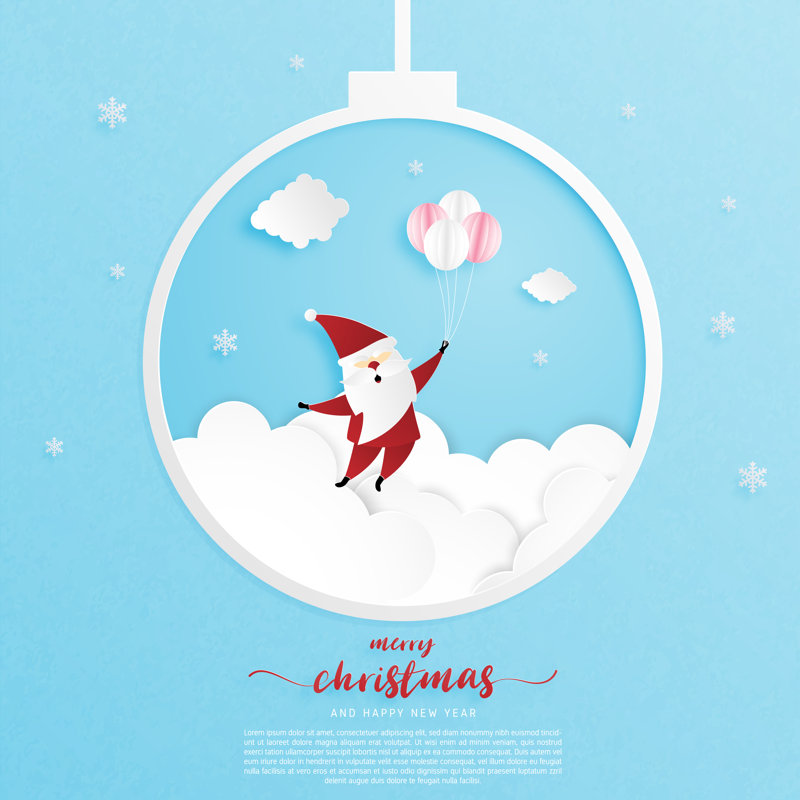 Christmas Celebration - Wrapped Canvas Print, 91cm H x 91cm W x 3.8 cm D