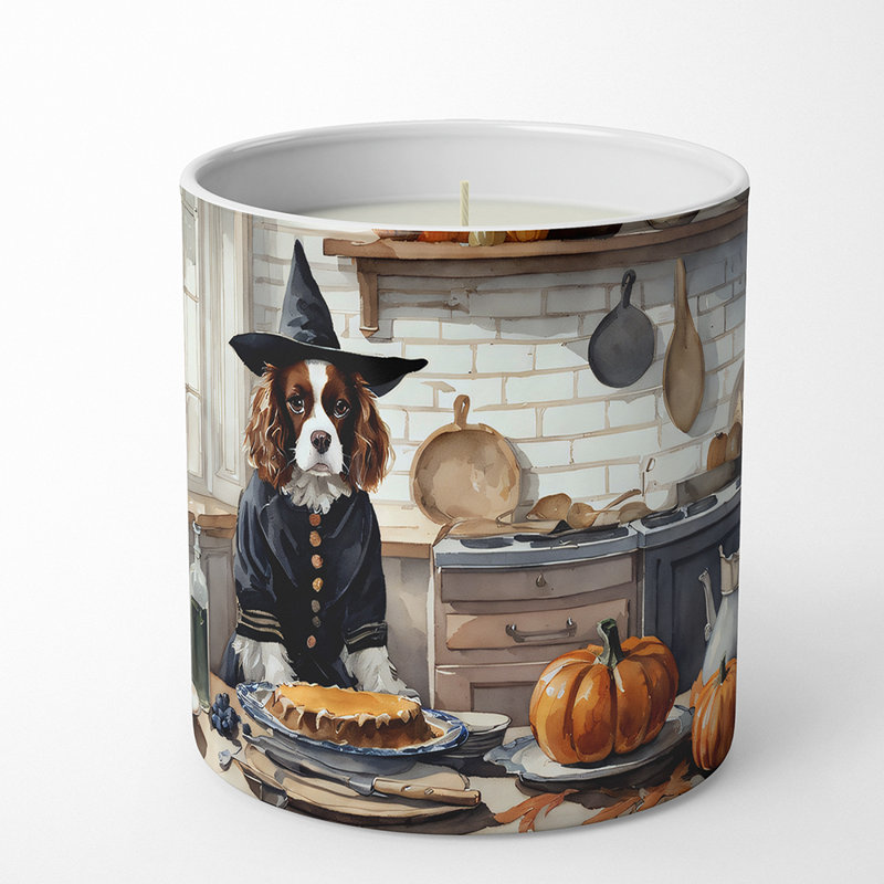 Bougie parfumée Pumpkin Pie avec support en céramique