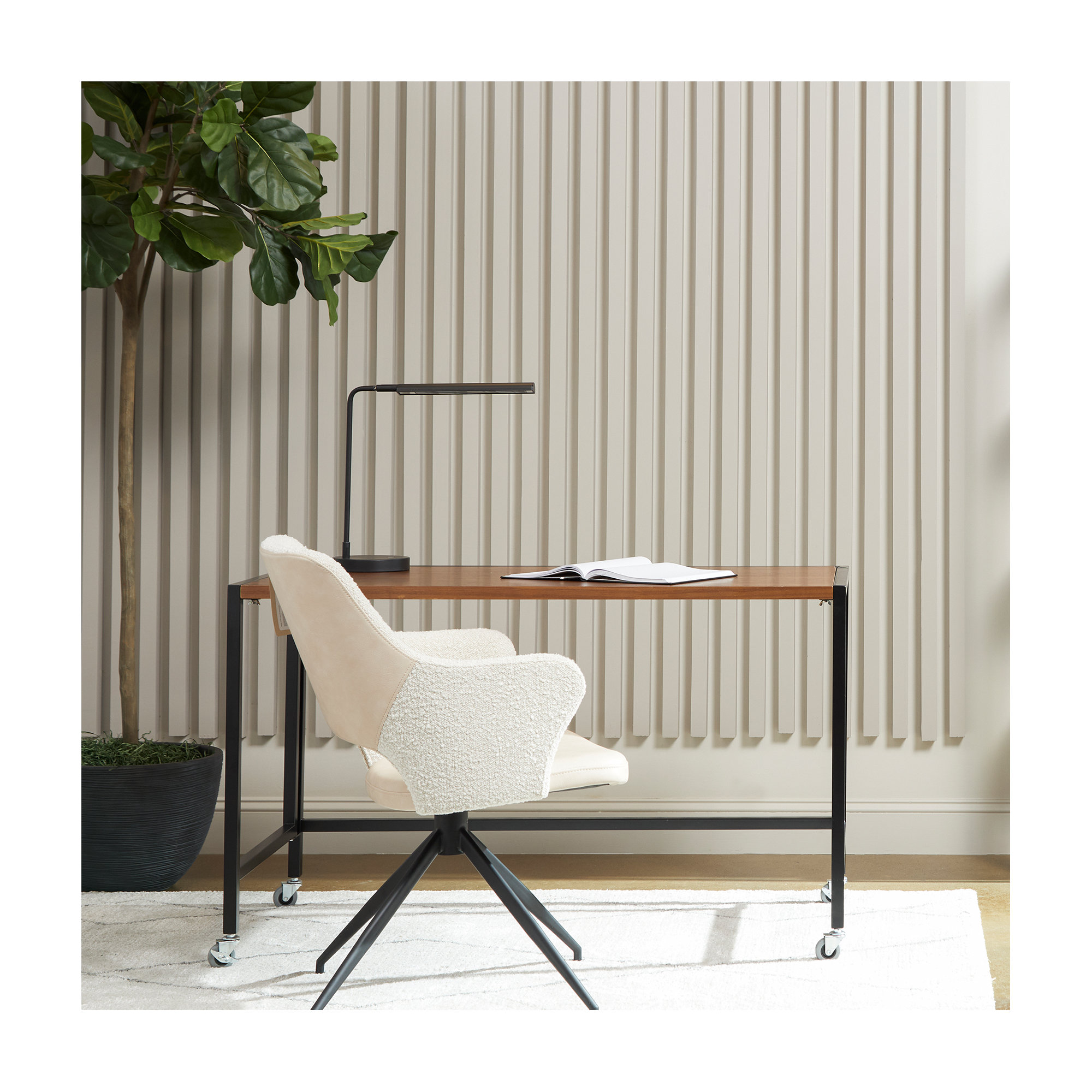 Shelter Upholstered Arm Chair, Ivory