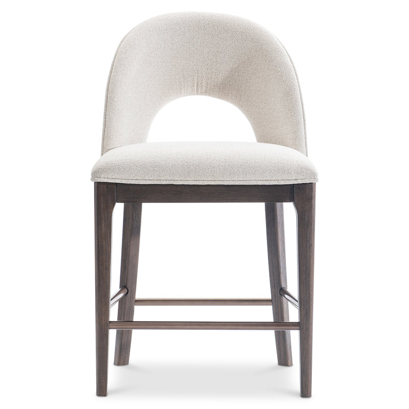 Raff Upholstered Bar Stool, Counter Stool (25.5" Seat Height)