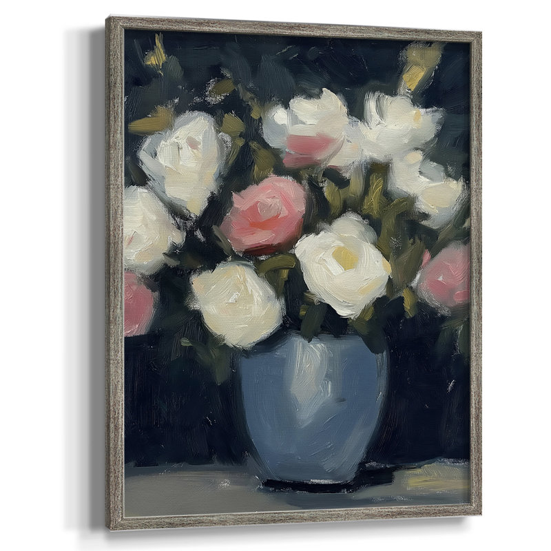 Reproduction encadrée FLORAL Series DCxxII - bois massif, H 30 po x l 24 po