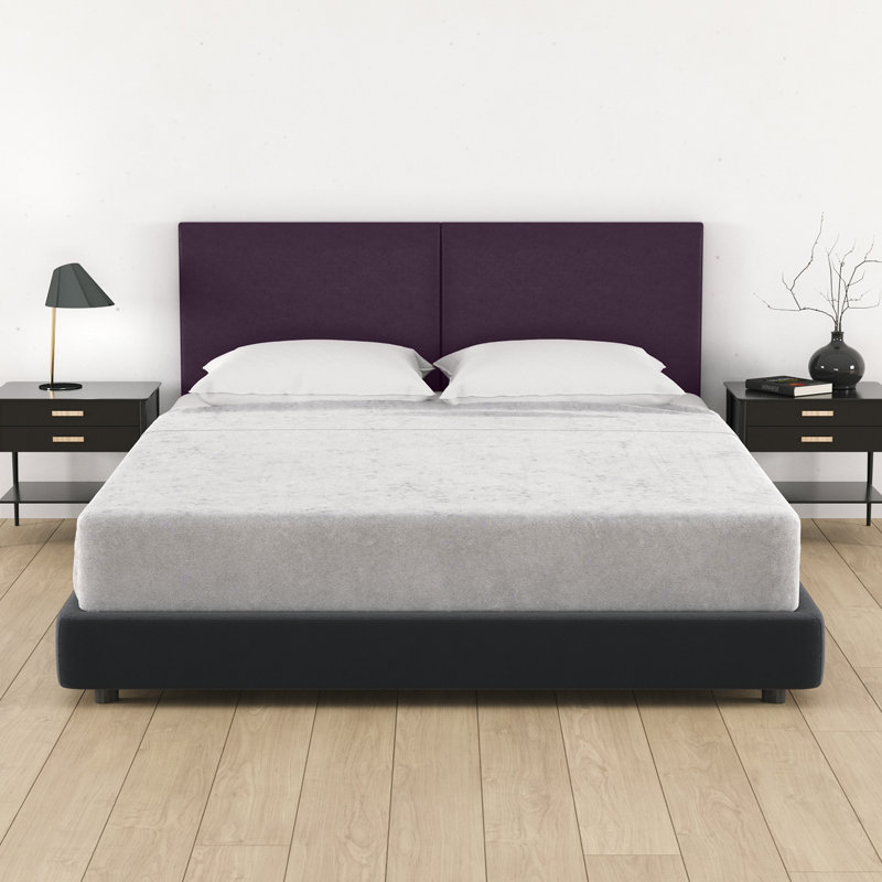 Tête de lit en cuir végétalien Panelist Luxe: solution polyvalente pour la décoration intérieure, Queen, Mauve Kalamata