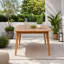 Table de salle à manger extensible extérieure en bois d'acacia-167471949