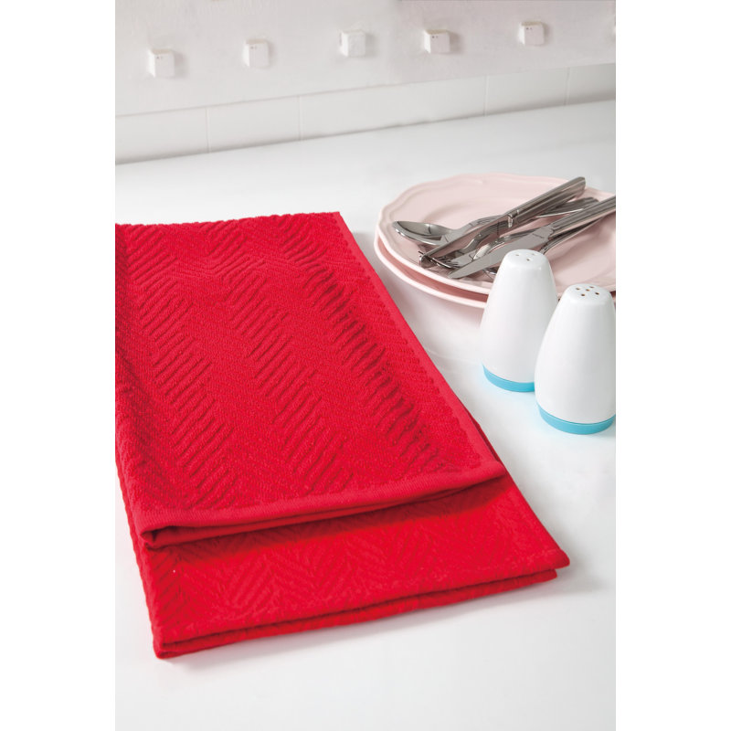 Linge à vaisselle, Rouge