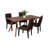 Acacia Solid Wood Base Dining Table-1915979068