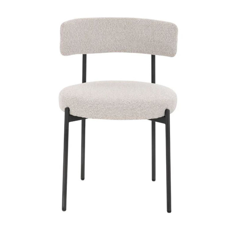 Chaise Mandala Boucle, Beige