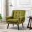 Modern Soft Material Ergonomics Accent Chair Living Room Chair Bedroom Chair Home Chair With Black Legs For Indoor Home,Upholstered,Soft And Durable-116789380