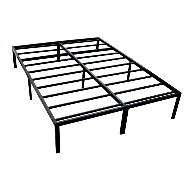 Platform Foundation In Black Steel, Heavy - Duty, , Under Bed Storage, 2000 Pound Load, Sharp And Tidy Edging Steel Duty Foundation, For Pounds, Clean Straight Edges