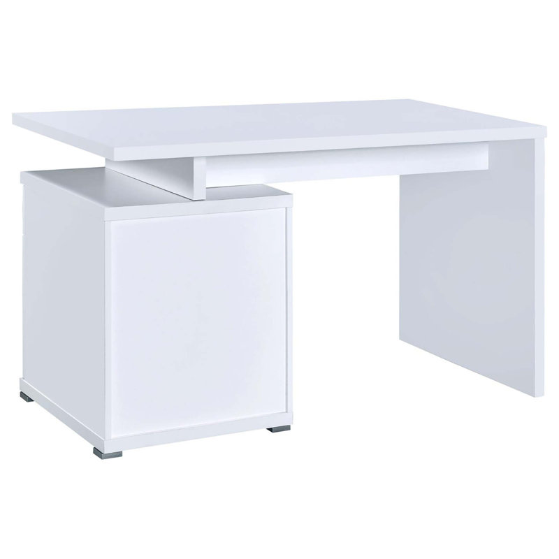 Bureau réversible à 2 tiroirs, Blanc