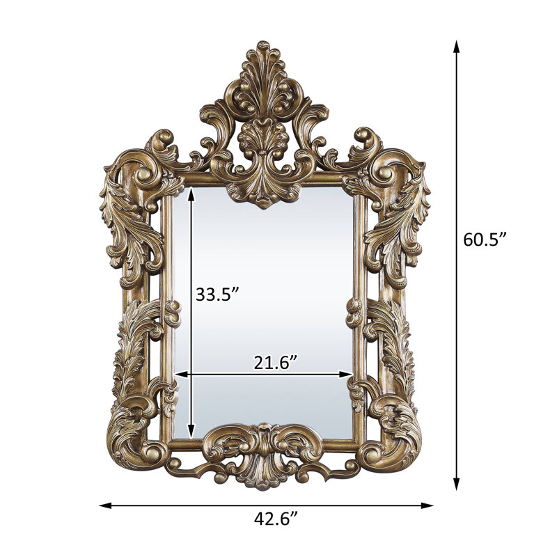 Wood Arch Mirror in Brown