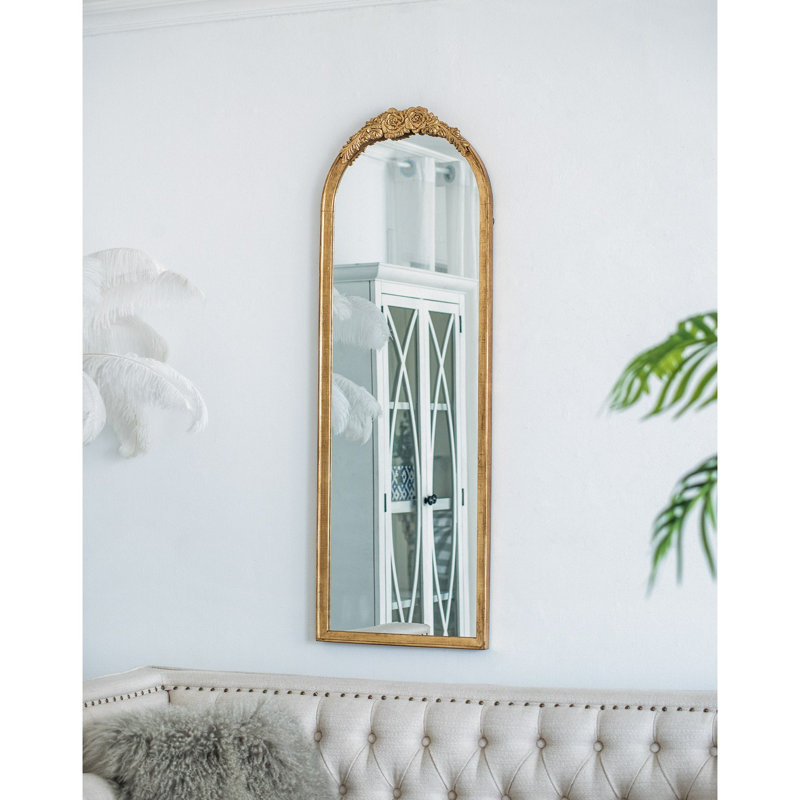 Miroir de plancher en bois 19 po x 56 po, miroir de maquillage complet pour salle de bain, salon, chambre à coucher