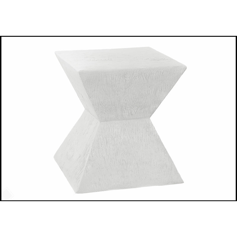 Table d'appoint contemporaine de 25 pouces pour une utilisation intérieure et extérieure, parfaite comme table d'appoint ou table de chevet avec un design durable