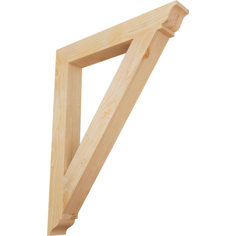 Traditional Traditional Bracket, 38" H x 4" W x 30" D, Douglas Fir (Rough Sawn)