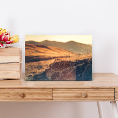 Golden Horizon, art mural abstrait contemporain