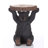 Sitting Black Bear Plant Stand Statue