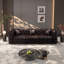 Ensemble de canapé moderne, canapé modulaire rembourré en similicuir avec conception touffetée à la main pure, combinaison multiple pour le salon
