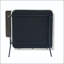 Chaise de loisir avec petite table et poches latérales - Tissu en lin-129386647