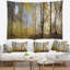 Tapisserie forêt d’automne en polyester au matin avec accessoires suspendus inclus-28500258