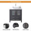 Ensemble de meuble-lavabo simple 30 po gris