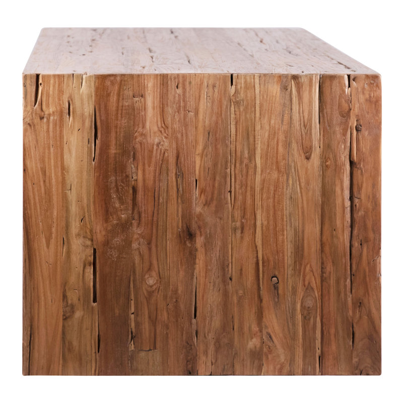 Chilton 78-Inch Rectangular Reclaimed Teak Waterfall Dining Table