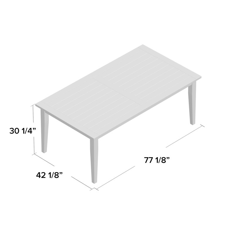 Croquet Teak Outdoor Dining Table