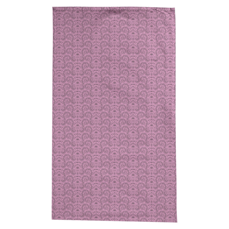 Nappe à motif géométrique leffel, Rose