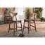 Tabouret de comptoir en bois massif de 24 po Chastelin Ajhani