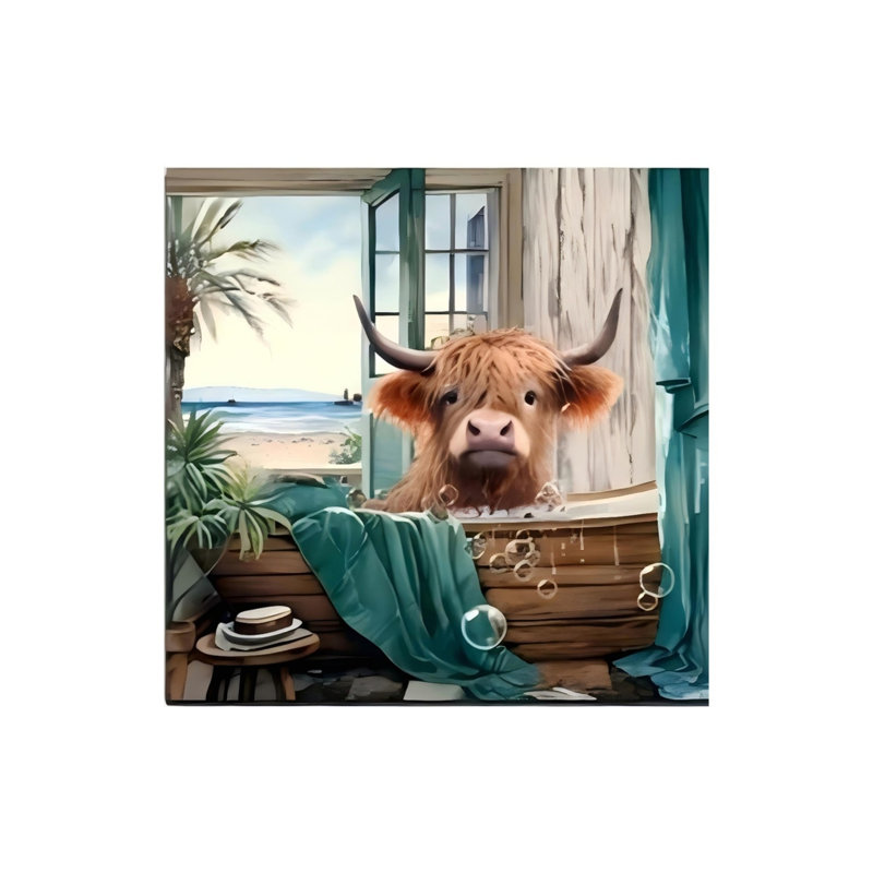 Drôle d'art mural sans cadre 16 po x 16 po