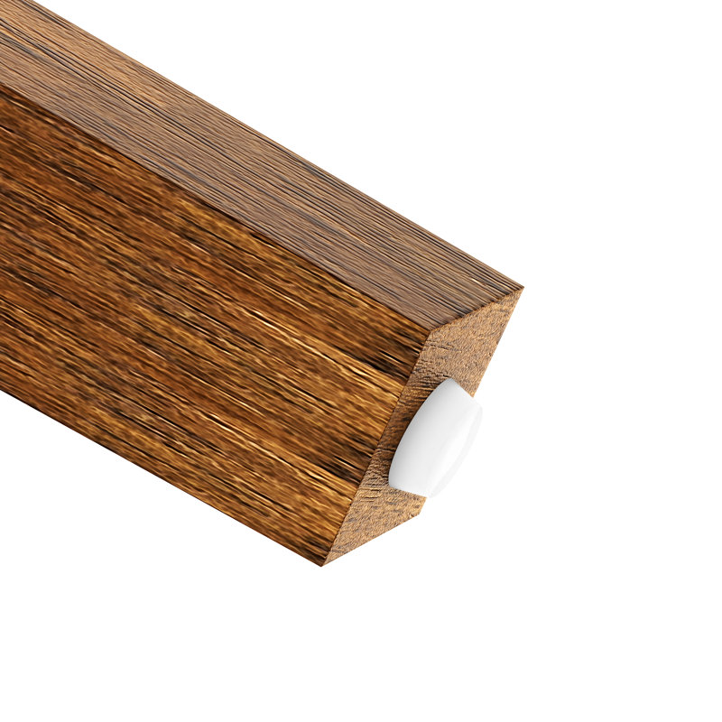 Solid Wood Oval End Table, Brown