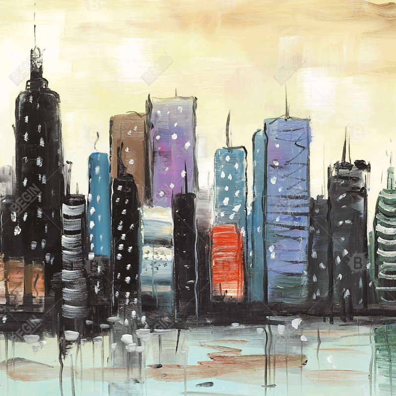 «Skyline On Abstract Cityscape»