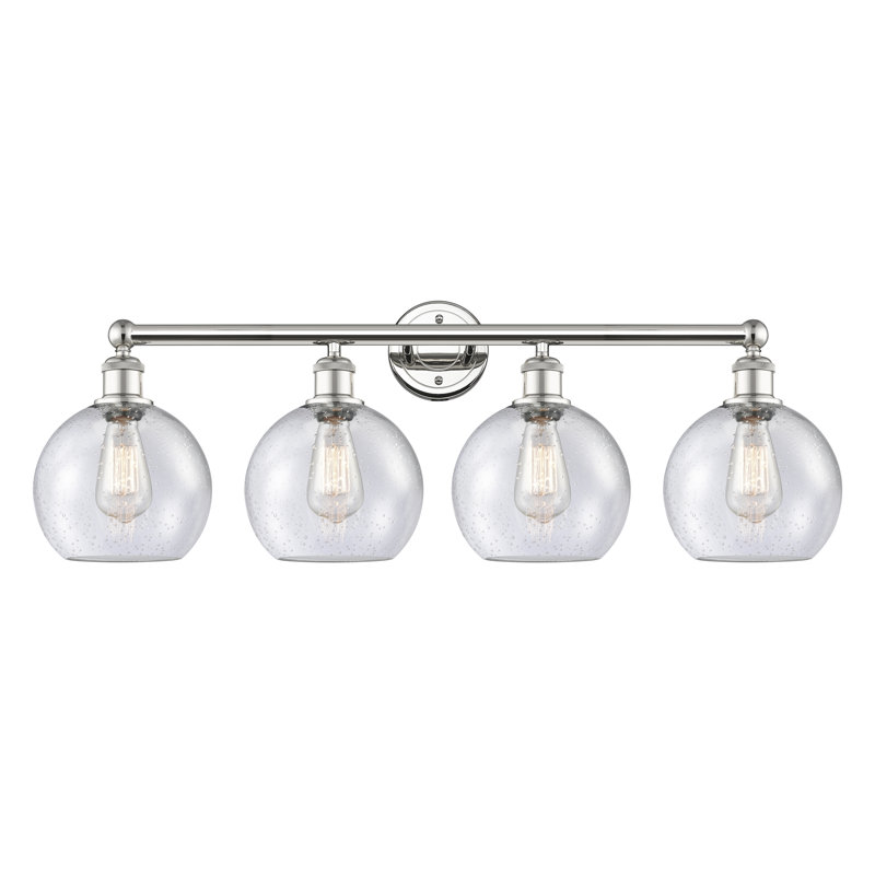 Éclairage pour meuble-lavabo à 4 lumières à intensité variable Ellington, Nickel poli
