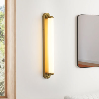 Avenlo 1-Light 24" Minimalist Linear LED Wall Sconce with Frosted Acrylic Tube