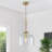 Barbour 1-Light Clear Glass Pendant With Rope Accent-1732734587