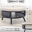 Table basse ronde avec rangement Pothos -1486416679
