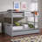 Full Over Full Bunk Bed with Trundle-696087173