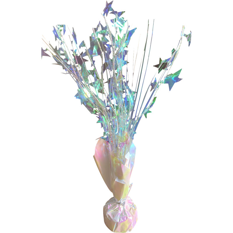 Centre de table en forme de ballon étoile de Noël PMU - Décoration de fête parfaite - 15 po / 7,34 cm prismatique (1 / paquet) / 1