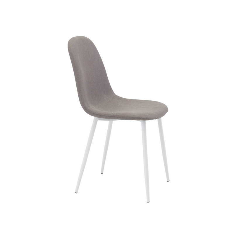 Huckaby 114.3cm H Polyester Blend Upholstered Side Chair, White