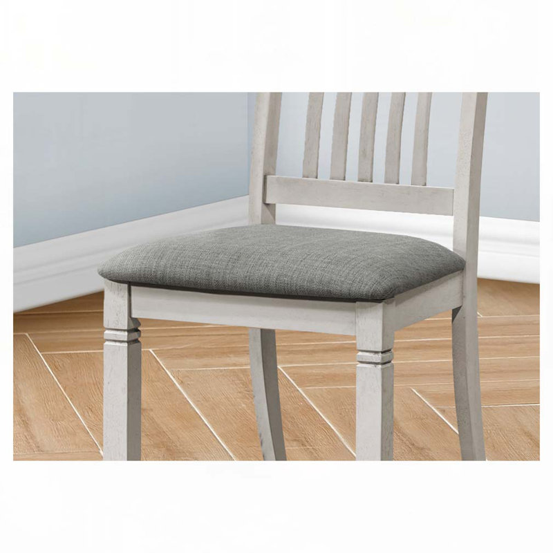 Chaises de salle à manger rembourrées, Gris, Gris