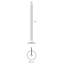 Lampe sur pied colonne 50 "Ascensin