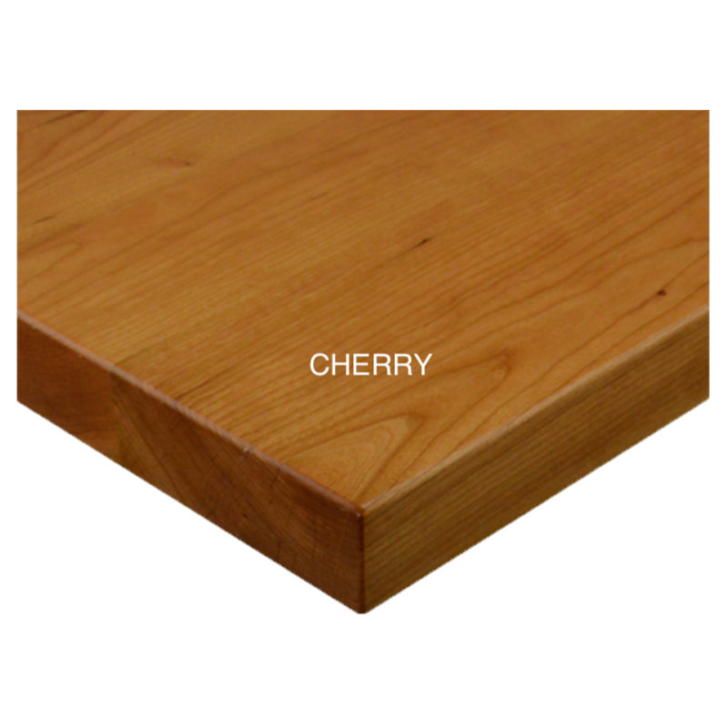Plateau de table rectangulaire biseauté, Cerisier, P 36 po x L 36 po