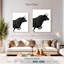 «Charging Black Bull» sur toile-1701085880