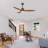 Ceiling Fan With Lights Quiet DC Motor  Ceiling Fans 6 Speed Levels,Reversible Ceiling Fan, For Patio Living Room, Bedroom-1240679024-1240679038