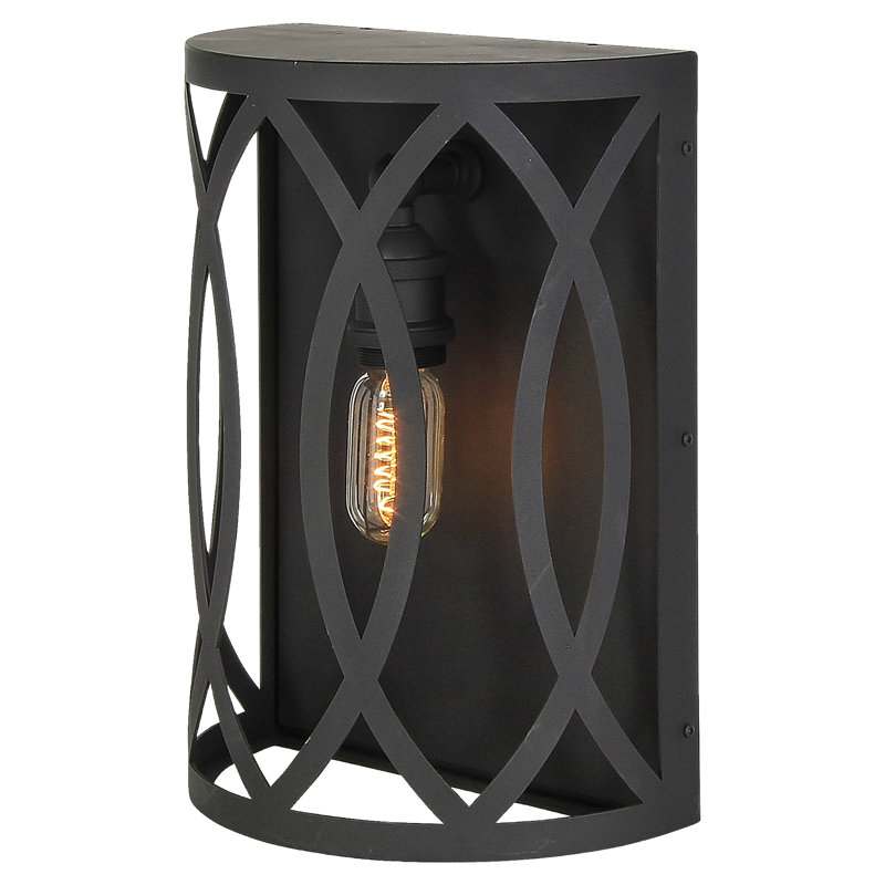 New Orleans 1 - Light Flush Mounted Sconce, Flat Black