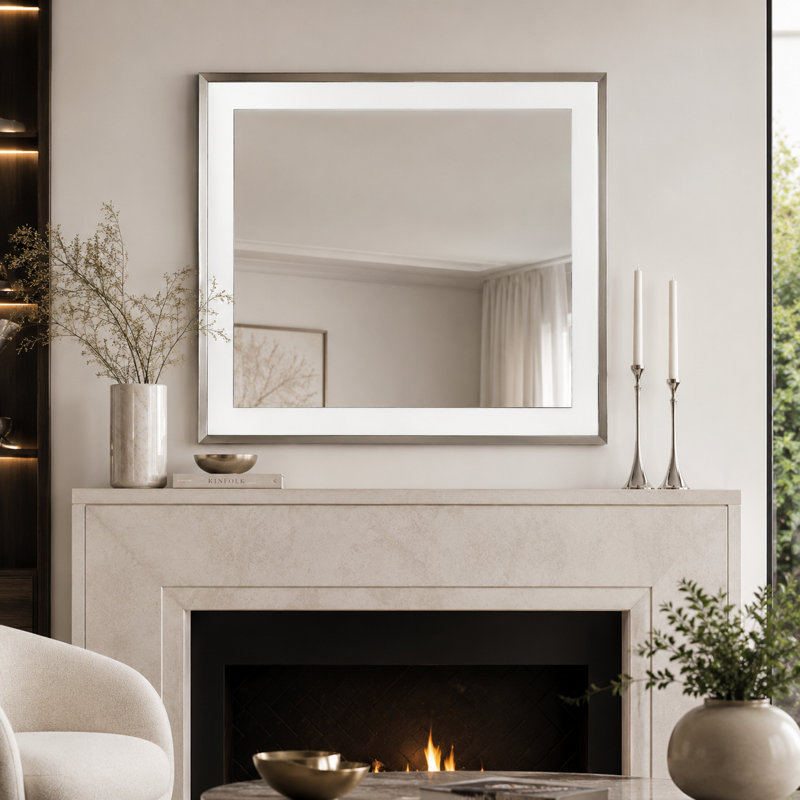 Marquee Rectangle Beveled Mirror