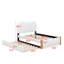 Lit plateforme double avec lit gigogne