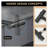 Black Single Handle Kitchen Faucet with Pull-Out Sprayer, Stainless Steel Construction